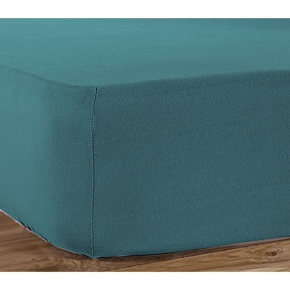 Σεντόνι mονό Με Λάστιχο Μεμονωμένο 100x200+30cm Βαμβάκι nef-nef jersey/ dusty petrol 016711