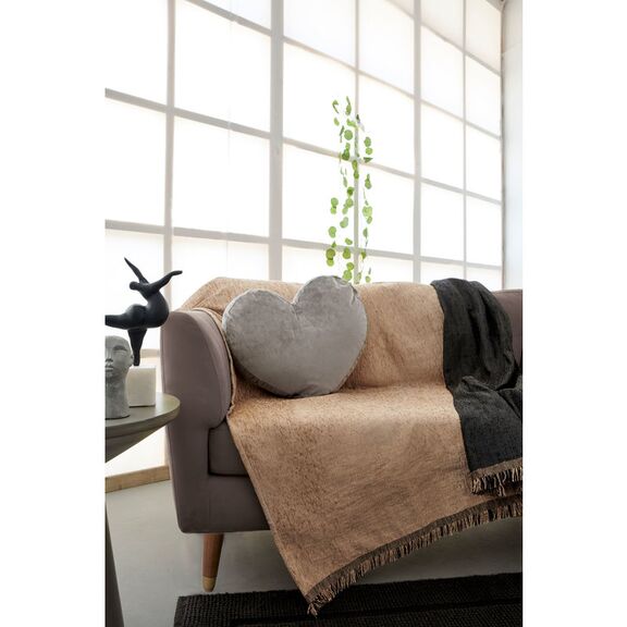 Ριχτάρι Πολυθρόνας 180x180 palamaiki throws collection sicilia black/gold