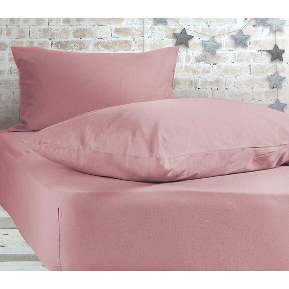 Σεντόνι king size Μεμονωμένο Με Λάστιχο 180x200+35cm​ Βαμβάκι nef-nef jersey/ pink 029421