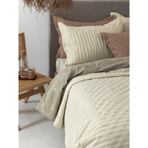 Κουβερλί Ημίδιπλο 160x240 tot Ivory