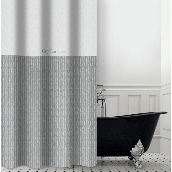 Κουρτίνα Μπάνιου Tudor Grey 240x185 guy Laroche  100% Polyester, Water Repellant