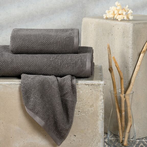 Πετσετες σετ 3 Τεμαχιων Haus Dark Grey