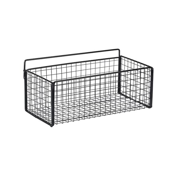Estia Καλαθι Οργανωσης Cage Κρεμαστο Μεταλλικο 36x15x13cm Μαυρο
