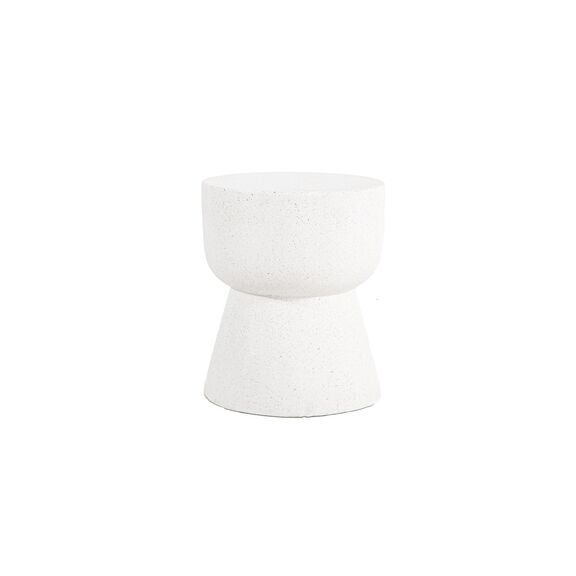 Σκαμπό Rieti Terazzo White Round (37x37x48) Soulworks 0800045
