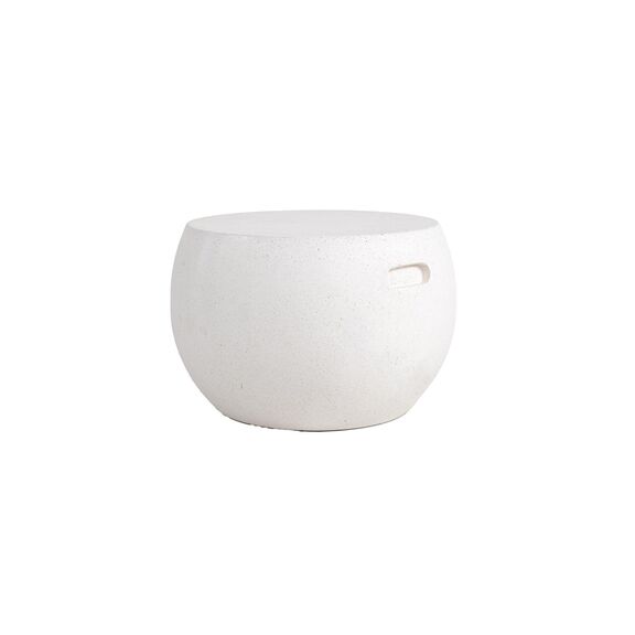 Τραπέζι Καθιστικού Rieti Terazzo White Round (44x44x34) Soulworks 0800047