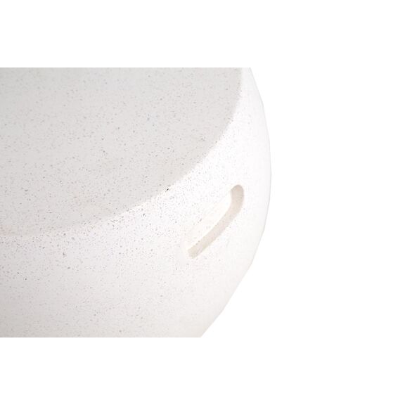 Τραπέζι Καθιστικού Rieti Terazzo White Round (44x44x34) Soulworks 0800047