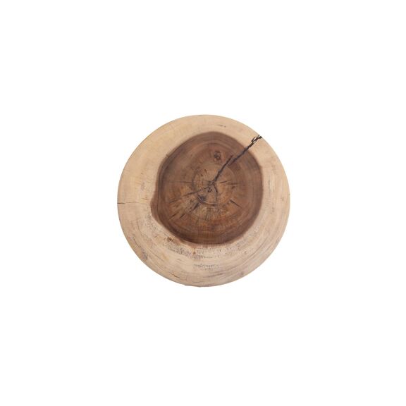 Βοηθητικό Τραπέζι Lind White Natural (40x40x40) Soulworks 0900003