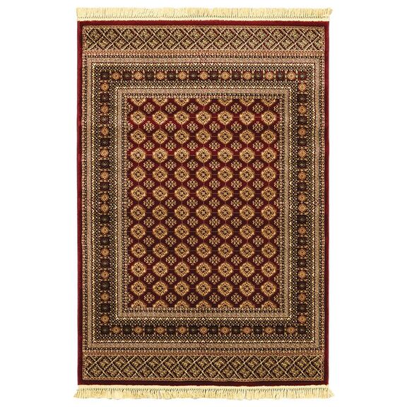 Χαλι Persia 7838 Burgundy με Κροσσι - 200x290   με το Mέτρο