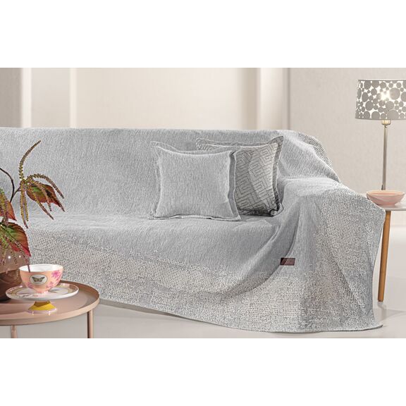Ριχτάρι Καναπέ Perth Grey (Πολυθρόνα) 180x150 guy Laroche  37% Cotton-21%polyester-42% Acrylic