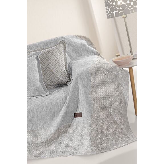 Ριχτάρι Καναπέ Perth Grey (Πολυθρόνα) 180x150 guy Laroche  37% Cotton-21%polyester-42% Acrylic