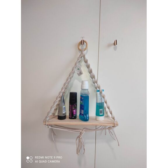 Village 3 Macrame Ραφι Κρεμαστο  Λευko-Δρυς 40*60ek.