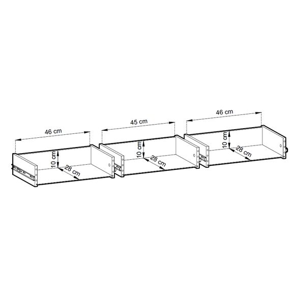 Μπουφές Albion με Συρτάρια Λευκό Kazmir 160x75x39cm