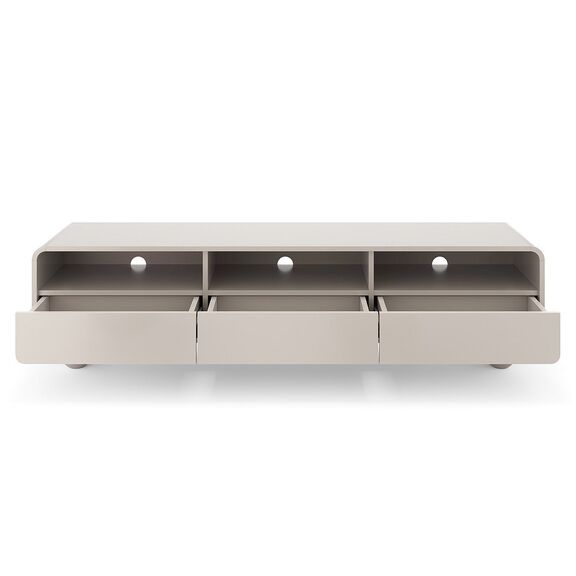 Έπιπλο Τηλεόρασης Albion με Συρτάρια Λευκό Kazmir 180x44x39cm