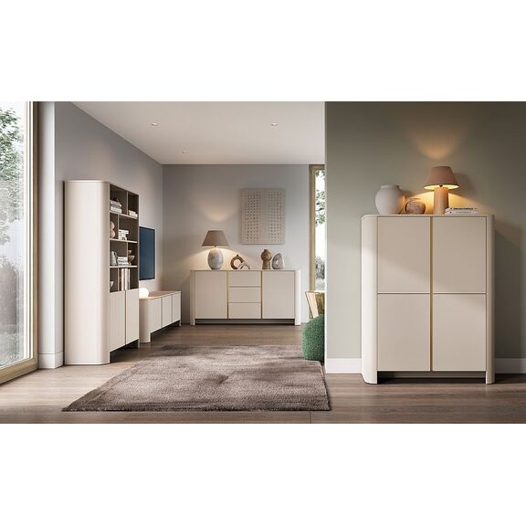 Μπουφές με Συρτάρια Bari Λευκό Kazmir  163x82x39cm