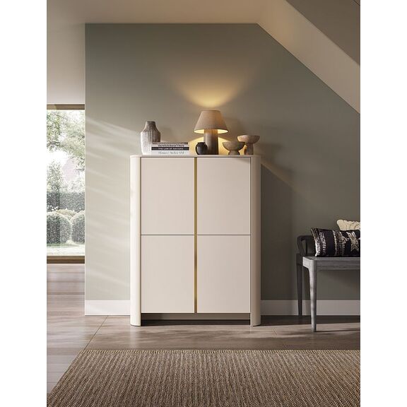 Μπουφές Bari Λευκό Kazmir  103x132x39cm