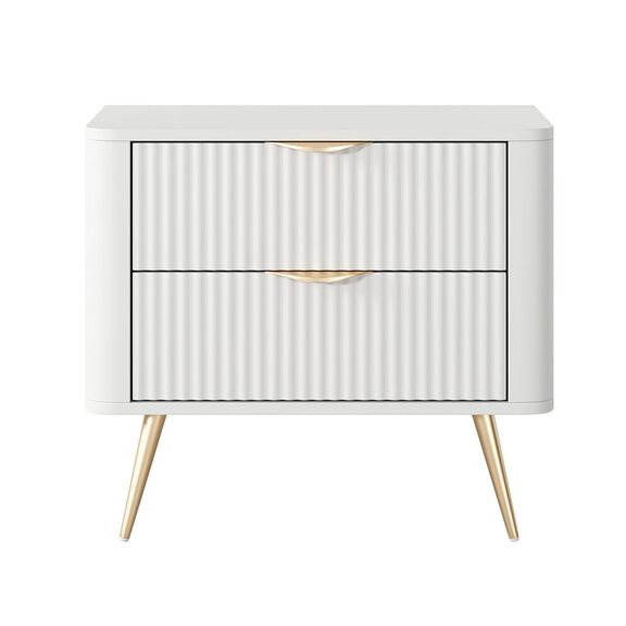 Κομοδίνο Lante Λευκό 63x55x38cm