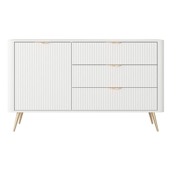 Μπουφές με Συρτάρια Lante Λευκό 138x81x38cm