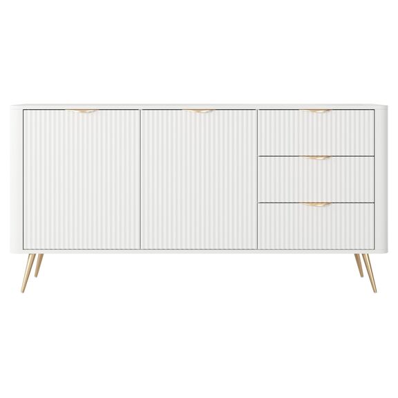 Μπουφές με Συρτάρια Lante Λευκός 163x81x38cm
