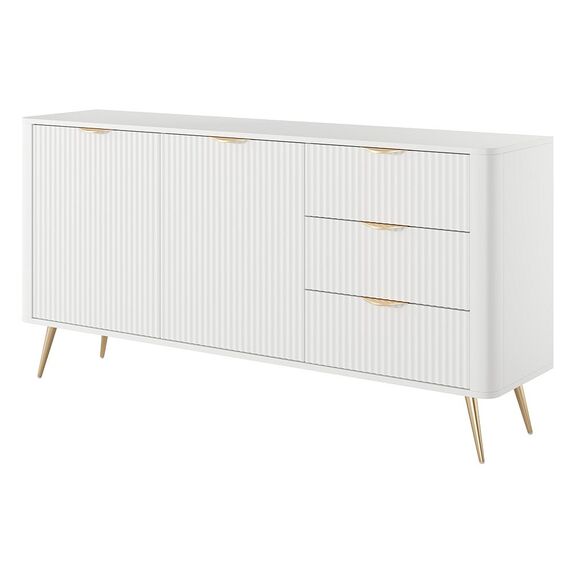 Μπουφές με Συρτάρια Lante Λευκός 163x81x38cm