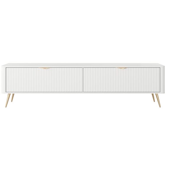 Έπιπλο Τηλεόρασης Lante Λευκό 200x51x38cm