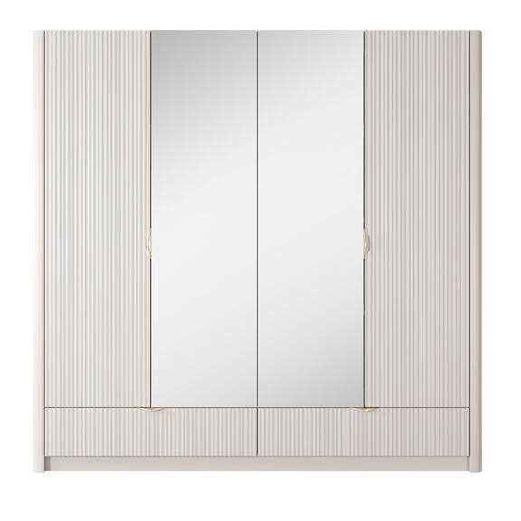 Ντουλάπα Lante Μπεζ 213x208x54cm
