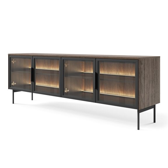 Έπιπλο Τηλεόρασης Lumi Καρυδιά 181x62x39cm