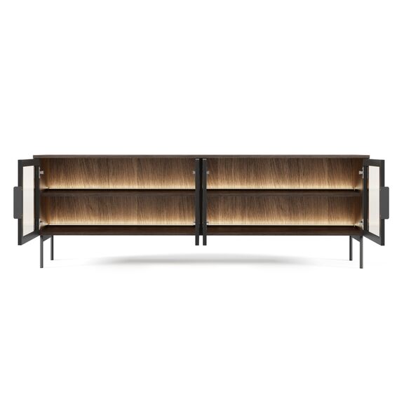 Έπιπλο Τηλεόρασης Lumi Καρυδιά 181x62x39cm