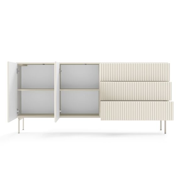 Μπουφές Muti με Συρτάρια Λευκό Kazmir 177x81x40cm