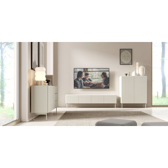 Μπουφές Muti Λευκό Kazmir 98x123x39cm