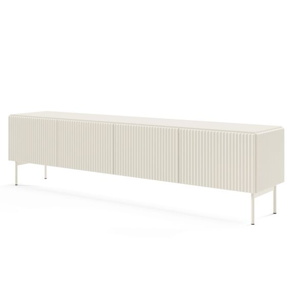 Έπιπλο Τηλεόρασης Muti Λευκό Kazmir 195x51x39cm