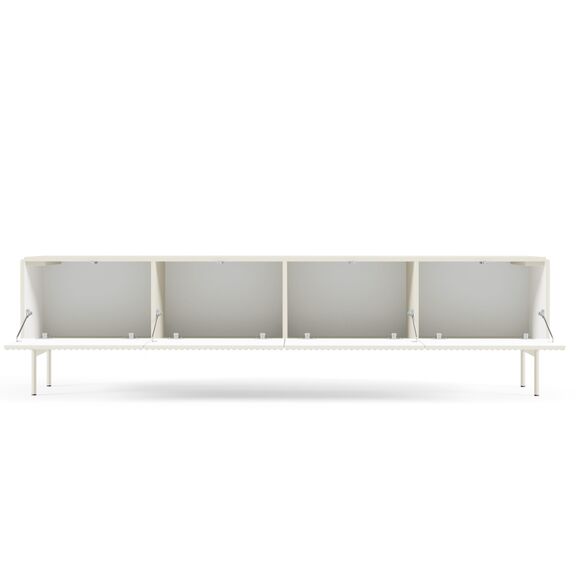 Έπιπλο Τηλεόρασης Muti Λευκό Kazmir 195x51x39cm