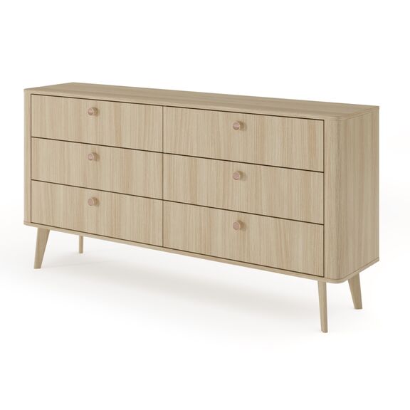 Συρταριέρα Viki Φυσικό dab Barista 163x83x38cm