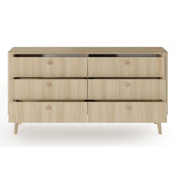 Συρταριέρα Viki Φυσικό dab Barista 163x83x38cm