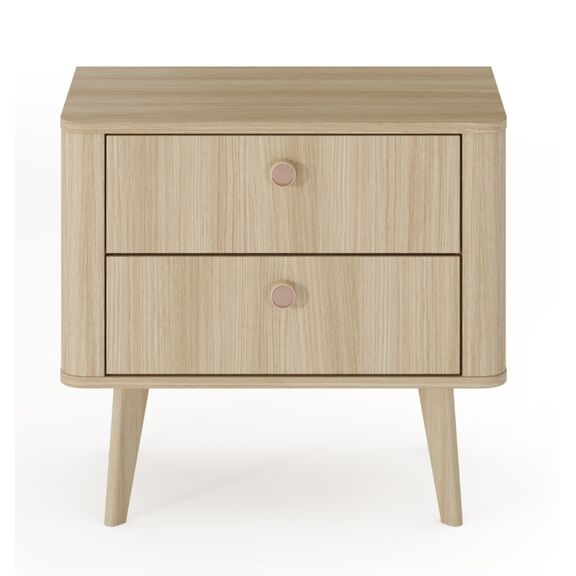 Κομοδίνο Viki Φυσικό dab Barista 63x57x38cm