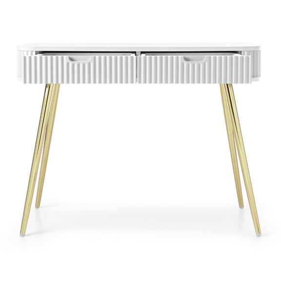 Κονσόλα  Zova Λευκό + Χρυσό 103x80x49cm