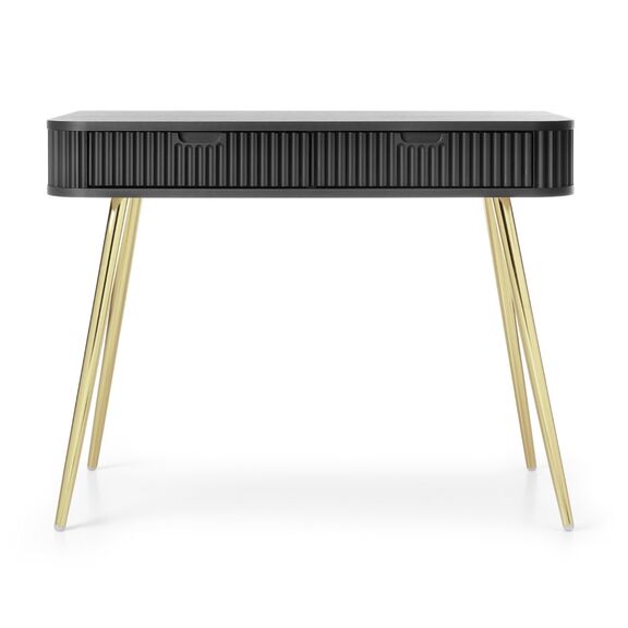 Κονσόλα  Zova Ανθρακί + Χρυσό 103x80x49cm