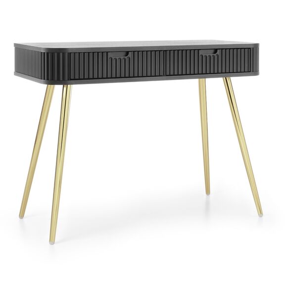 Κονσόλα  Zova Ανθρακί + Χρυσό 103x80x49cm
