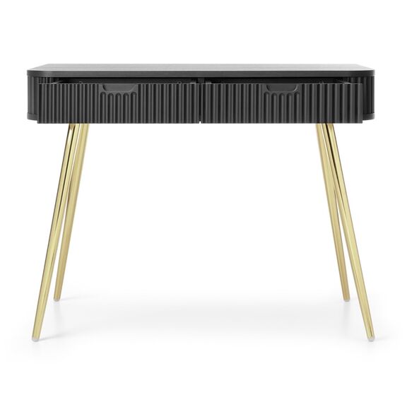 Κονσόλα  Zova Ανθρακί + Χρυσό 103x80x49cm