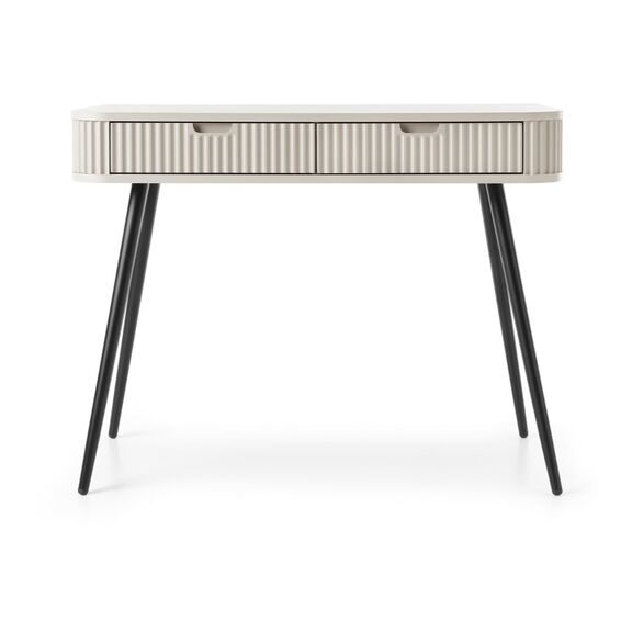 Κονσόλα  Zova Λευκό Kazmir + Ανθρακί 103x80x49cm