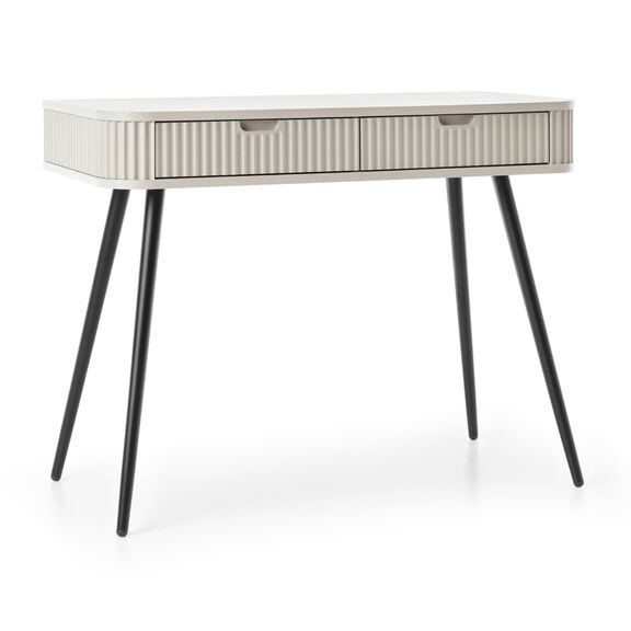 Κονσόλα  Zova Λευκό Kazmir + Ανθρακί 103x80x49cm