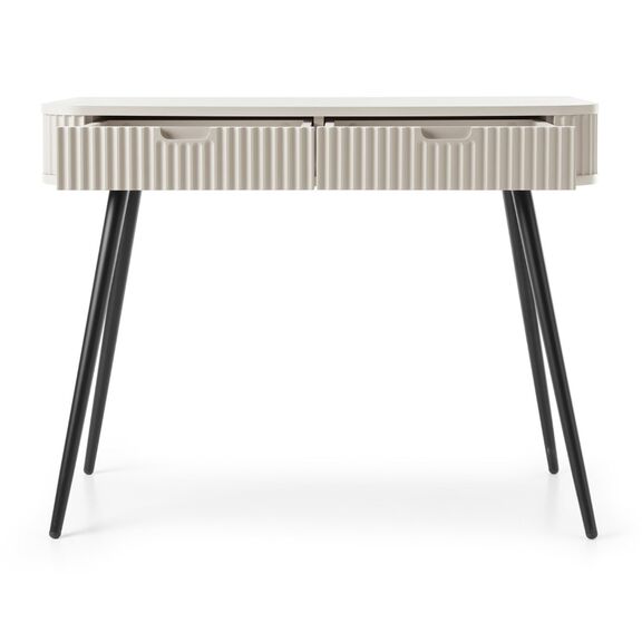 Κονσόλα  Zova Λευκό Kazmir + Ανθρακί 103x80x49cm
