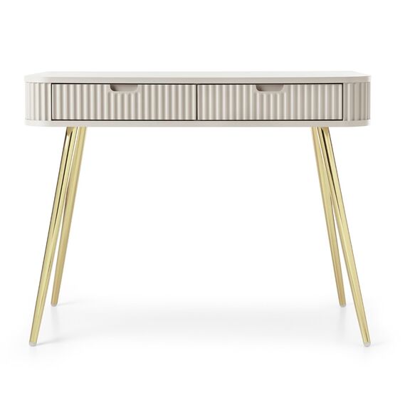 Κονσόλα  Zova Λευκό Kazmir + Χρυσό 103x80x49cm