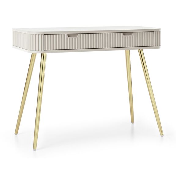 Κονσόλα  Zova Λευκό Kazmir + Χρυσό 103x80x49cm