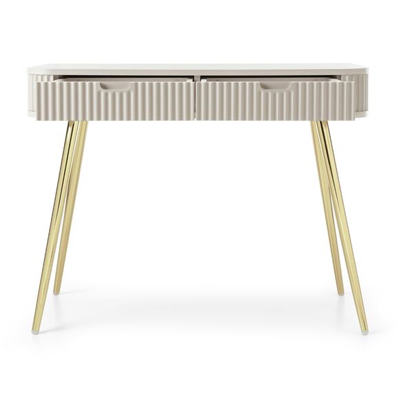 Κονσόλα  Zova Λευκό Kazmir + Χρυσό 103x80x49cm