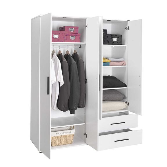 Ντουλάπα  White Λευκό 137x187x52cm Ad_grd-642-bb-3