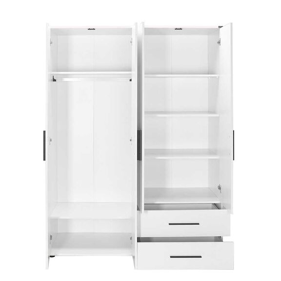 Ντουλάπα  White Λευκό 137x187x52cm Ad_grd-642-bb-3
