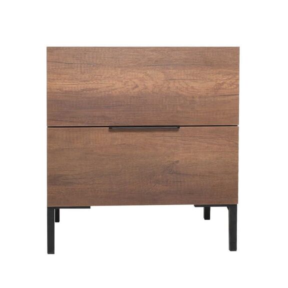 Κομοδίνο Oryana Καρυδιά 55x59x44cm
