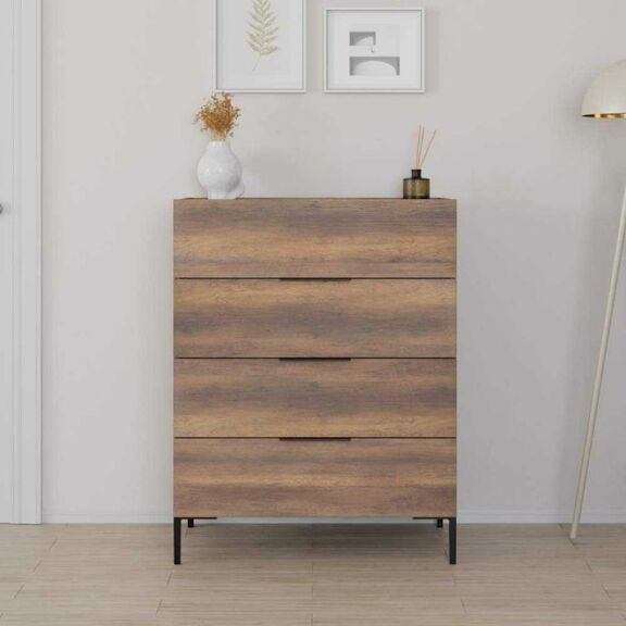 Συρταριέρα Oryana Καρυδιά 80x104x44cm