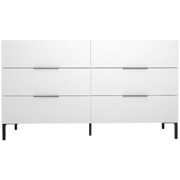 Συρταριέρα Oryana Λευκή 140x81x44cm