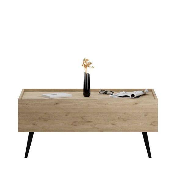 Τραπεζάκι Σαλονιού Luna Φυσικό Florida oak 103x44x60cm